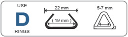 use D-rings 